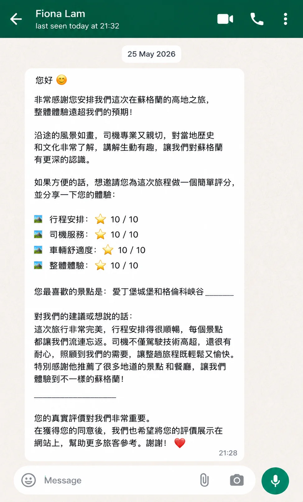 WhatsApp Review · May 2026